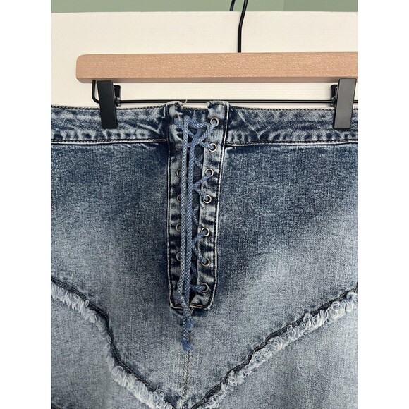 Denim Maxi Skirt - Picture 5 of 10